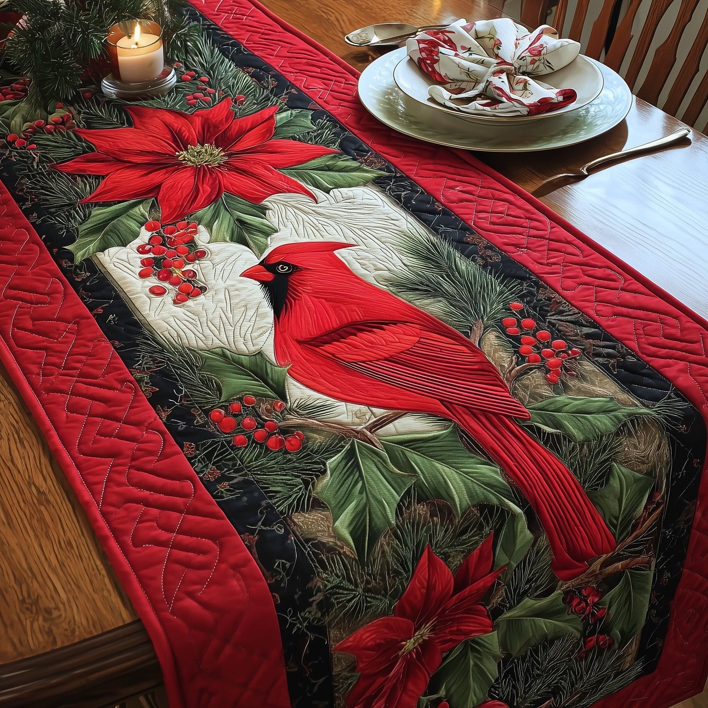 Cardinal Quilted Table Runner GFTOMA4257