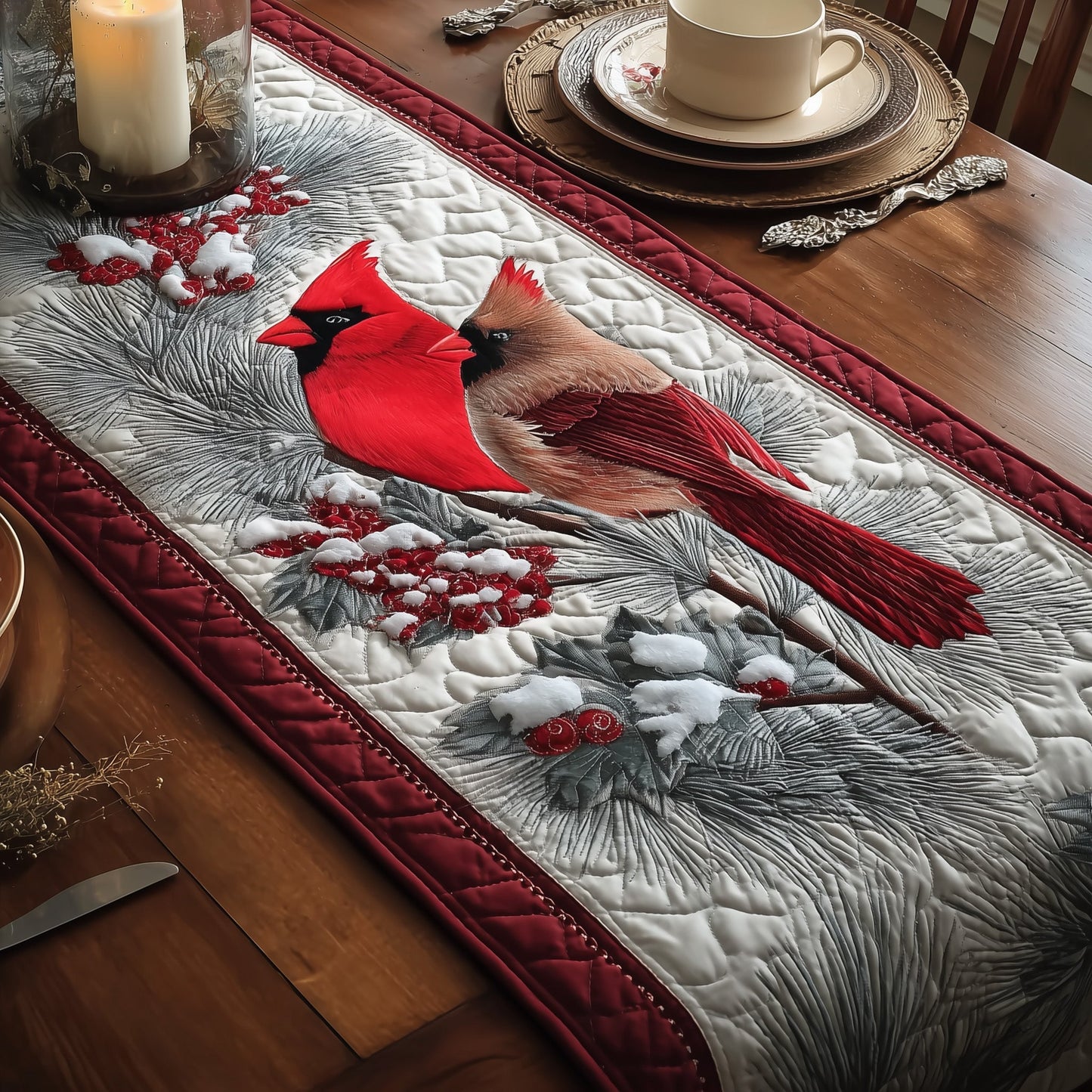 Cardinal Quilted Table Runner GFTOMA4260