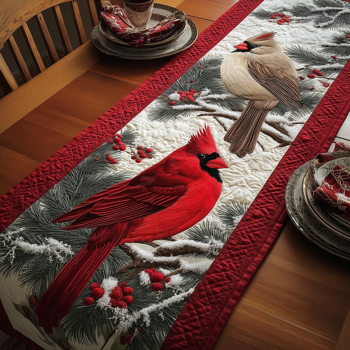 Cardinal Quilted Table Runner GFTOMA4261