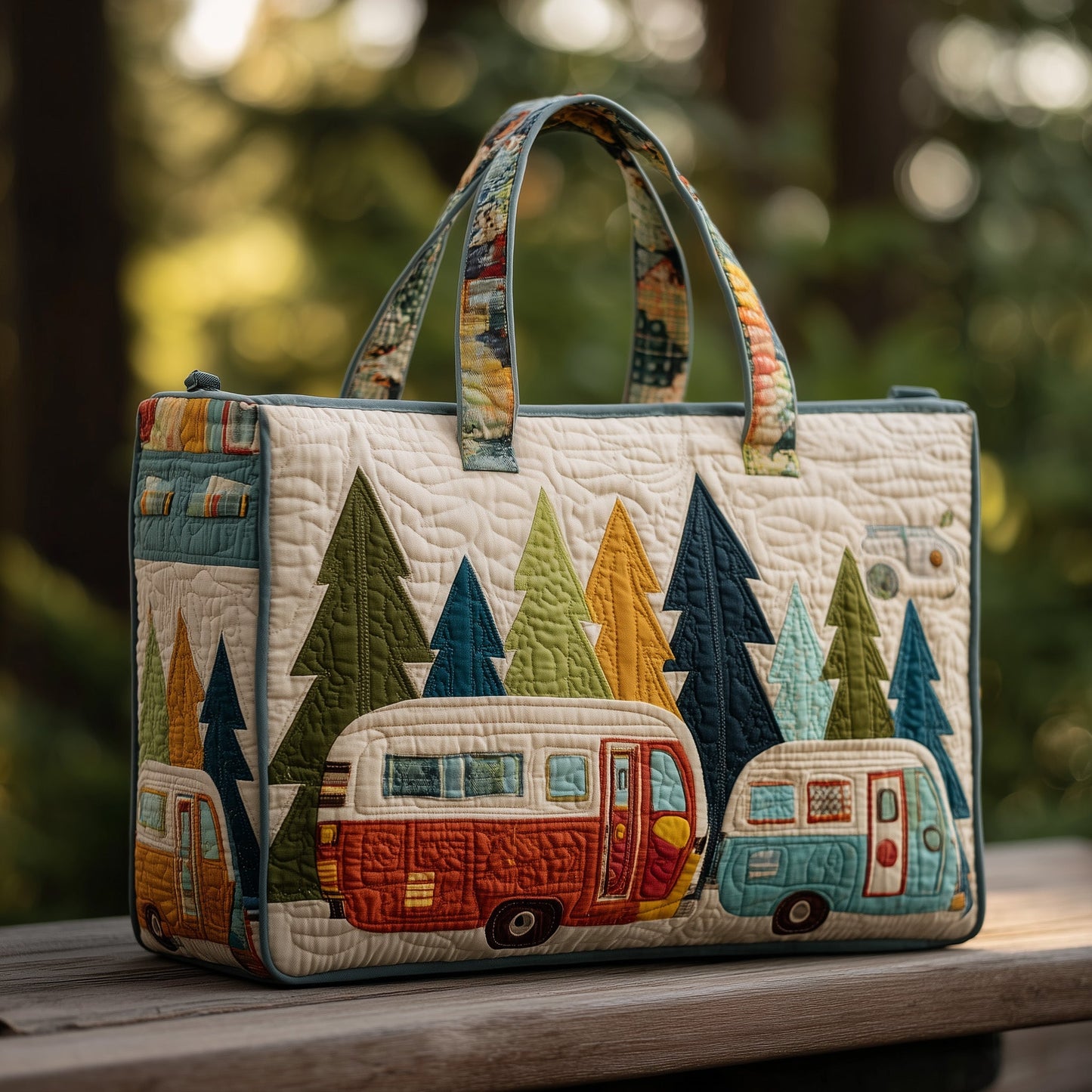 Cozy Camper Quilted Tote Bag GFTOMA4263