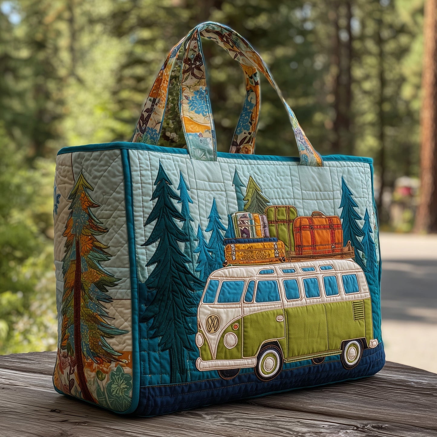 Cozy Camper Quilted Tote Bag GFTOMA4266