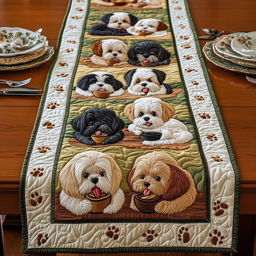 Shih Tzu Quilted Table Runner GFTOMA427