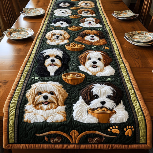 Shih Tzu Quilted Table Runner GFTOMA428