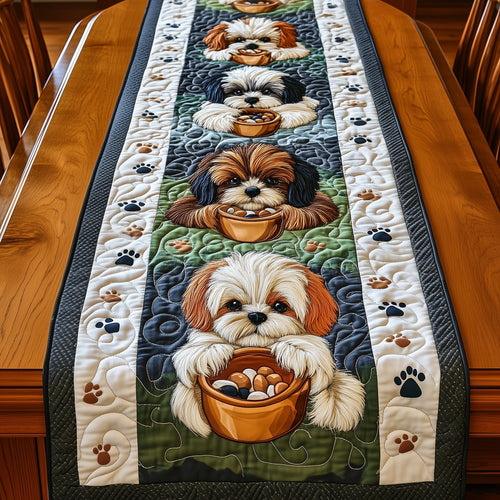 Shih Tzu Quilted Table Runner GFTOMA430