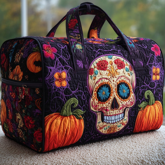 Sugar Skull Quilted Duffle Bag GFTOMA4310