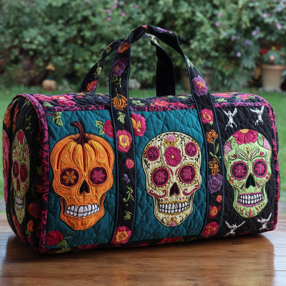 Sugar Skull Quilted Duffle Bag GFTOMA4315
