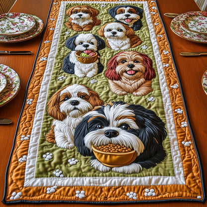Shih Tzu Quilted Table Runner GFTOMA431