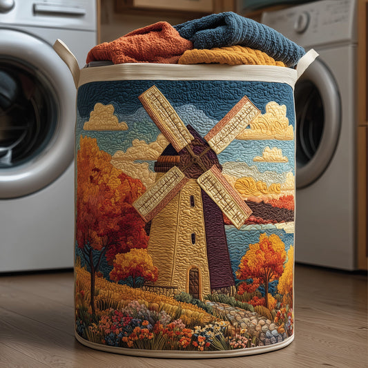 Fall Farm Quilted Laundry Basket  GFTOMA4351