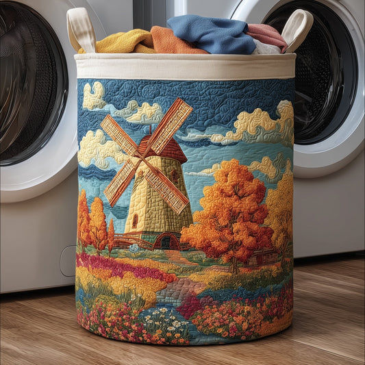 Fall Farm Quilted Laundry Basket  GFTOMA4353
