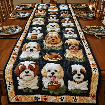 Shih Tzu Quilted Table Runner GFTOMA438