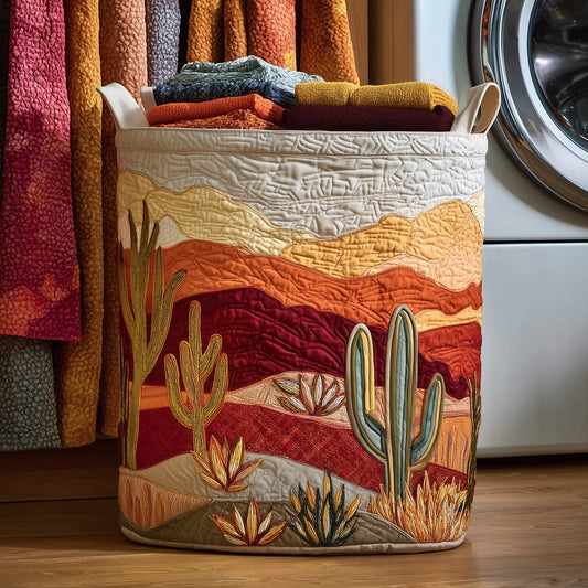 Cactus Sunset Quilted Laundry Basket GFTOMA4398