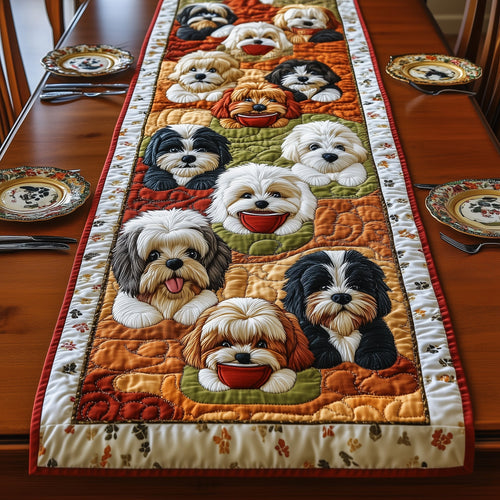 Shih Tzu Quilted Table Runner GFTOMA439