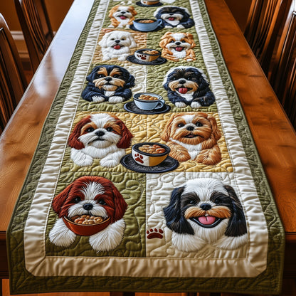 Shih Tzu Quilted Table Runner GFTOMA440