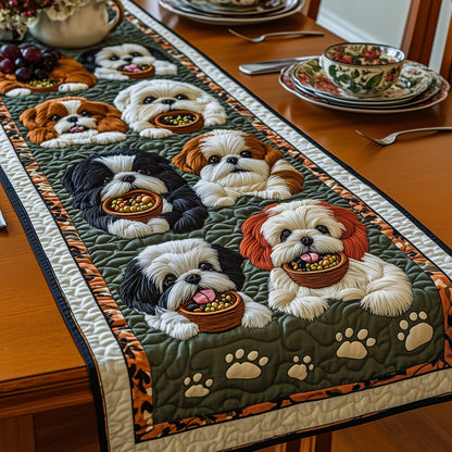 Shih Tzu Quilted Table Runner GFTOMA442