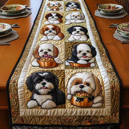 Shih Tzu Quilted Table Runner GFTOMA443