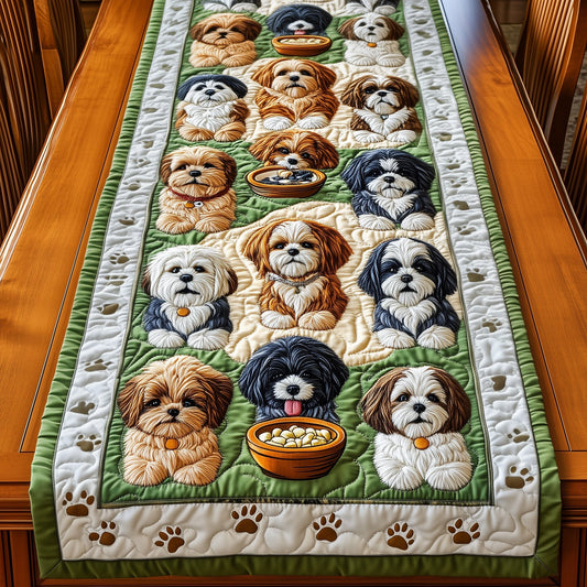 Shih Tzu Quilted Table Runner GFTOMA444
