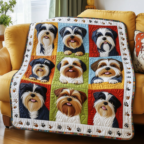 Shih Tzu Quilted Blanket GFTOMA446