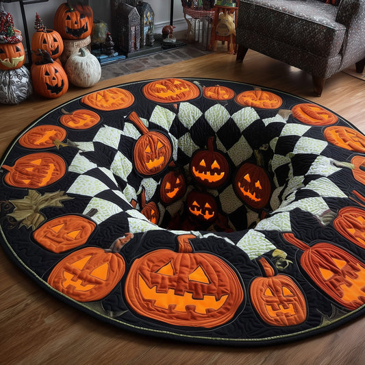 Haunted Hollow Quilted Round Mat GFTOMA4483