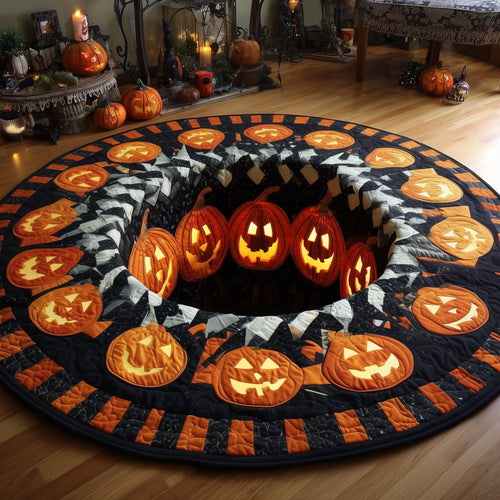 Haunted Hollow Quilted Round Mat GFTOMA4484