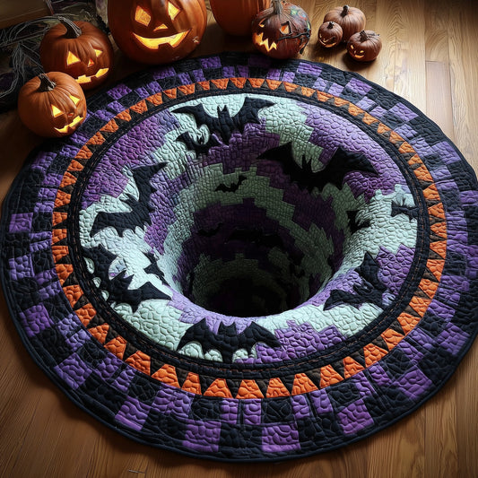 Haunted Hollow Quilted Round Mat GFTOMA4487