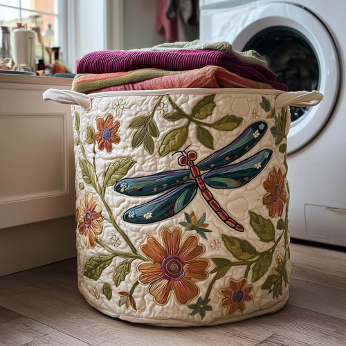 Dragonfly Quilted Laundry Basket GFTOMA4507