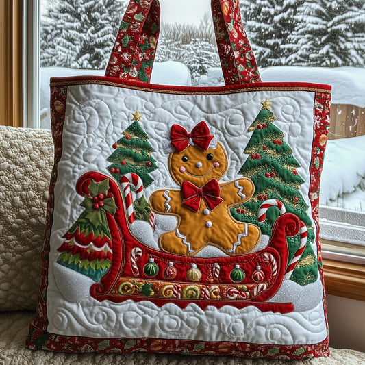 Gingerbread Quilted Tote Bag GFTOMA4582