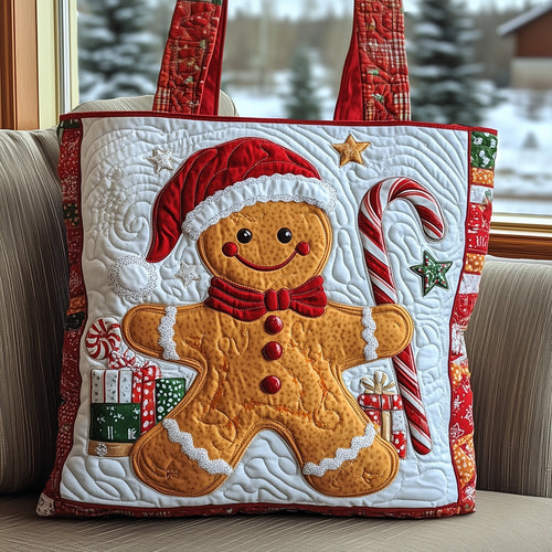 Gingerbread Quilted Tote Bag GFTOMA4586