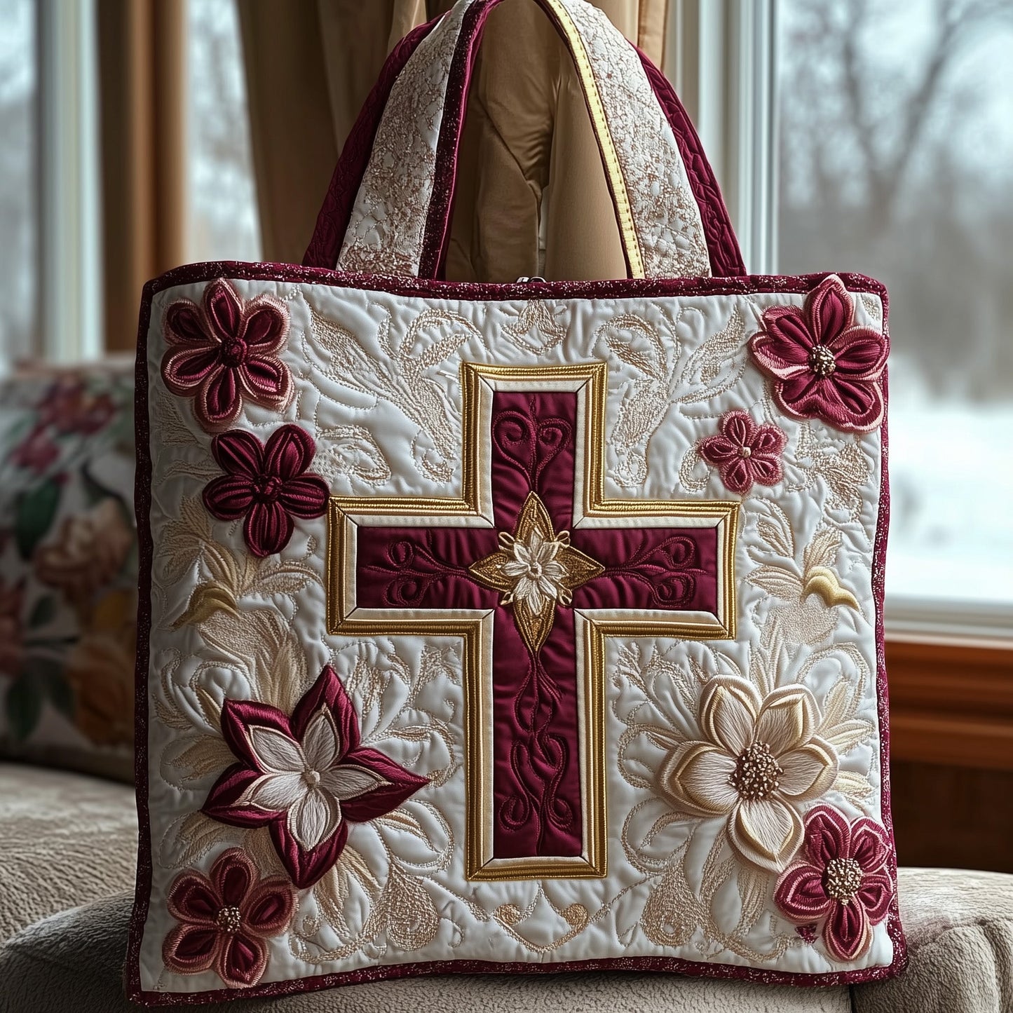 Christian Quilted Tote Bag GFTOMA4593