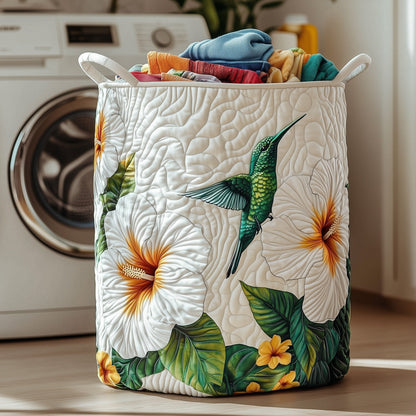 Hibiscus Blossom Quilted Laundry Basket GFTOMA4660