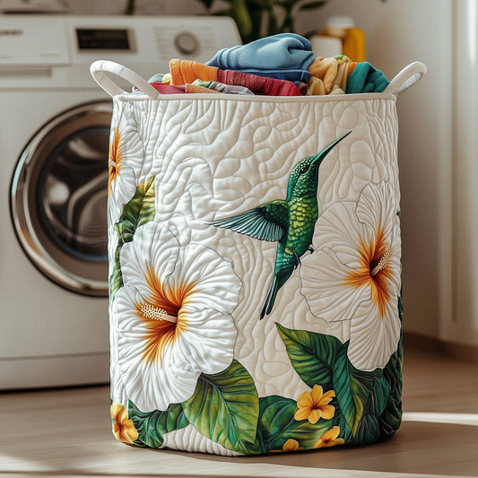 Hibiscus Blossom Quilted Laundry Basket GFTOMA4660