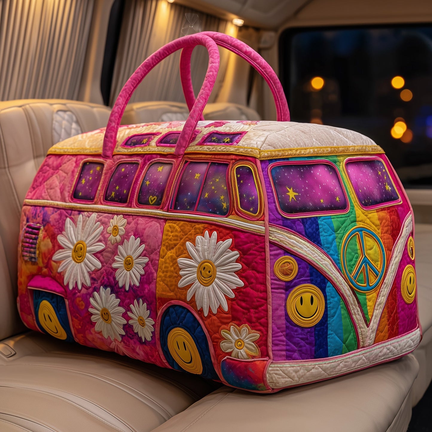 Hippie Van Quilted Duffle Bag GFTOMA4715