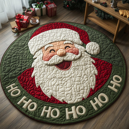 Jolly Santa Quilted Round Mat GFTOMA4742