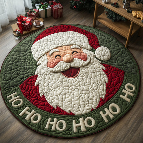 Jolly Santa Quilted Round Mat GFTOMA4742