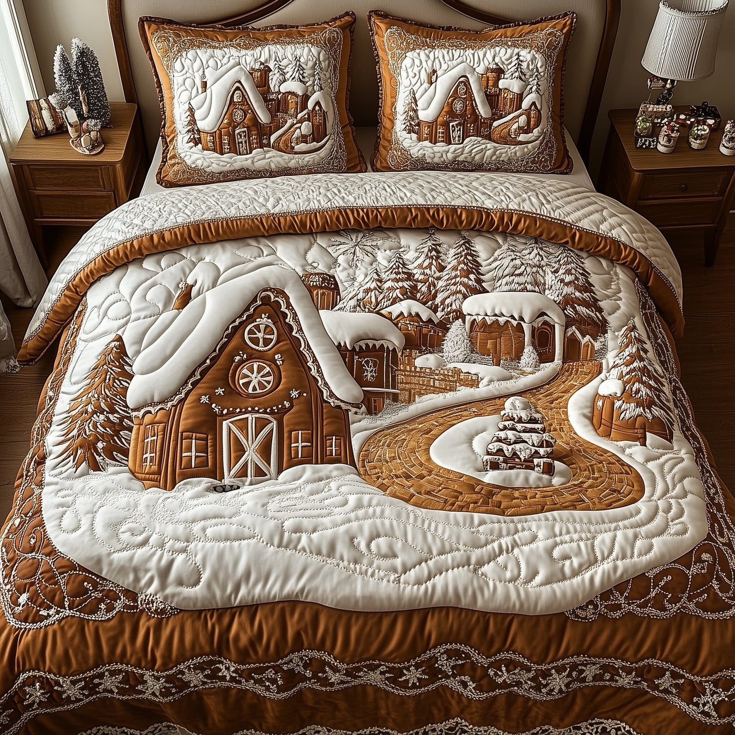 Gingerbread Village Duvet Cover Set GFTOMA4786