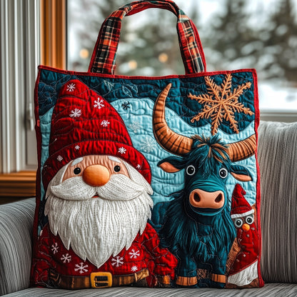 Snowy Gnome Quilted Tote Bag GFTOMA4806