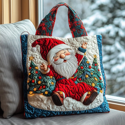 Snowy Gnome Quilted Tote Bag GFTOMA4810