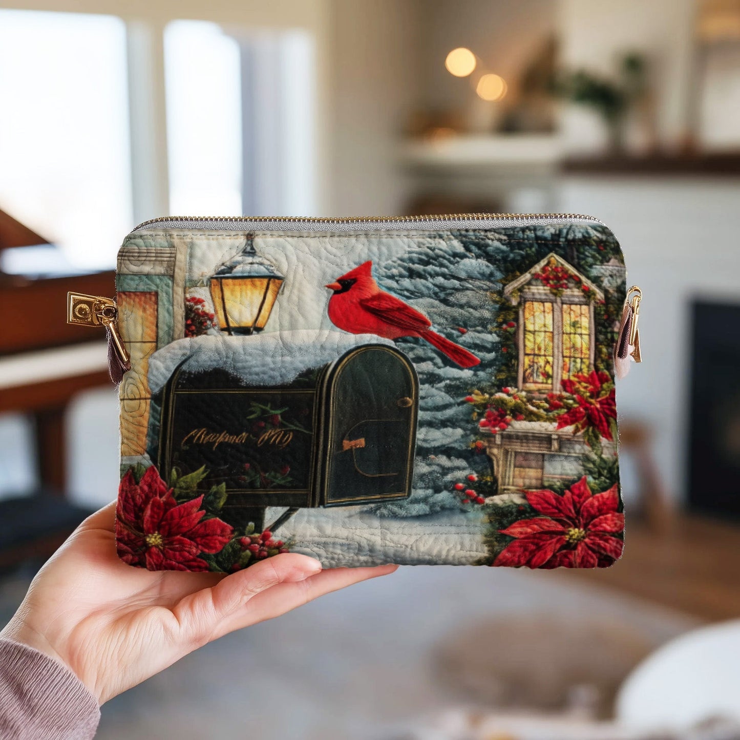 Cardinal Snow Quilted Purse GFTOMA4827