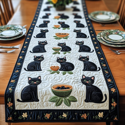 Black Cat Quilted Table Runner GFTOMA485