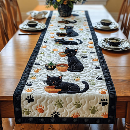 Black Cat Quilted Table Runner GFTOMA486
