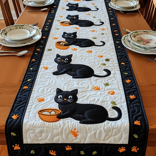 Balck Cat Quilted Table Runner GFTOMA487