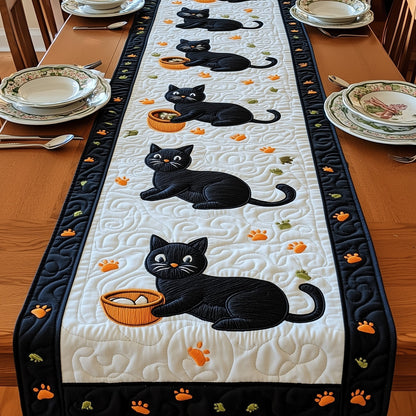 Black Cat Quilted Table Runner GFTOMA487