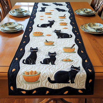 Black Cat Quilted Table Runner GFTOMA489