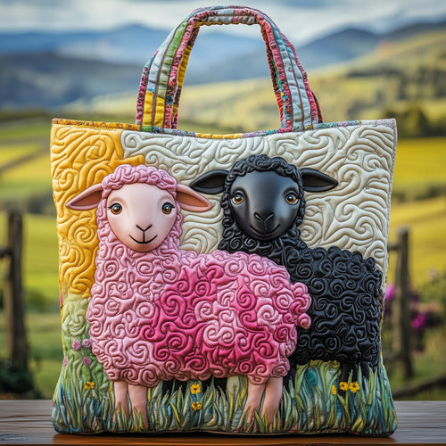 Whimsical Sheep Quilted Tote Bag GFTOMA4900