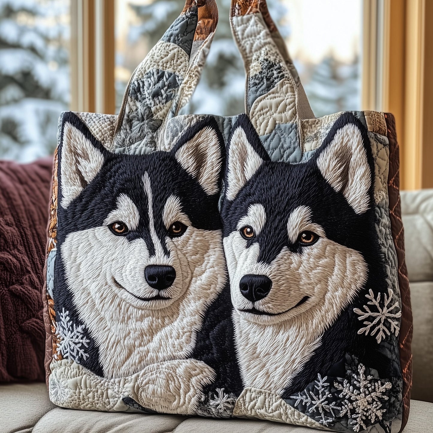 Husky Quilted Tote Bag GFTOMA4907