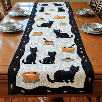 Black Cat Quilted Table Runner GFTOMA490