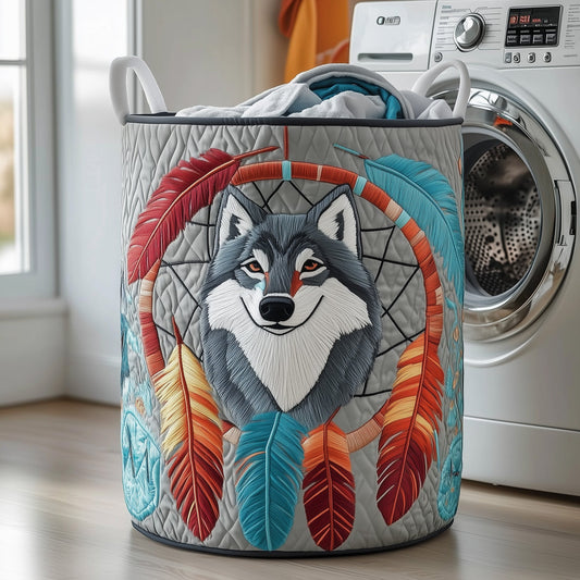 Tribal Soul Dreamcatcher Quilted Laundry Basket GFTOMA4955