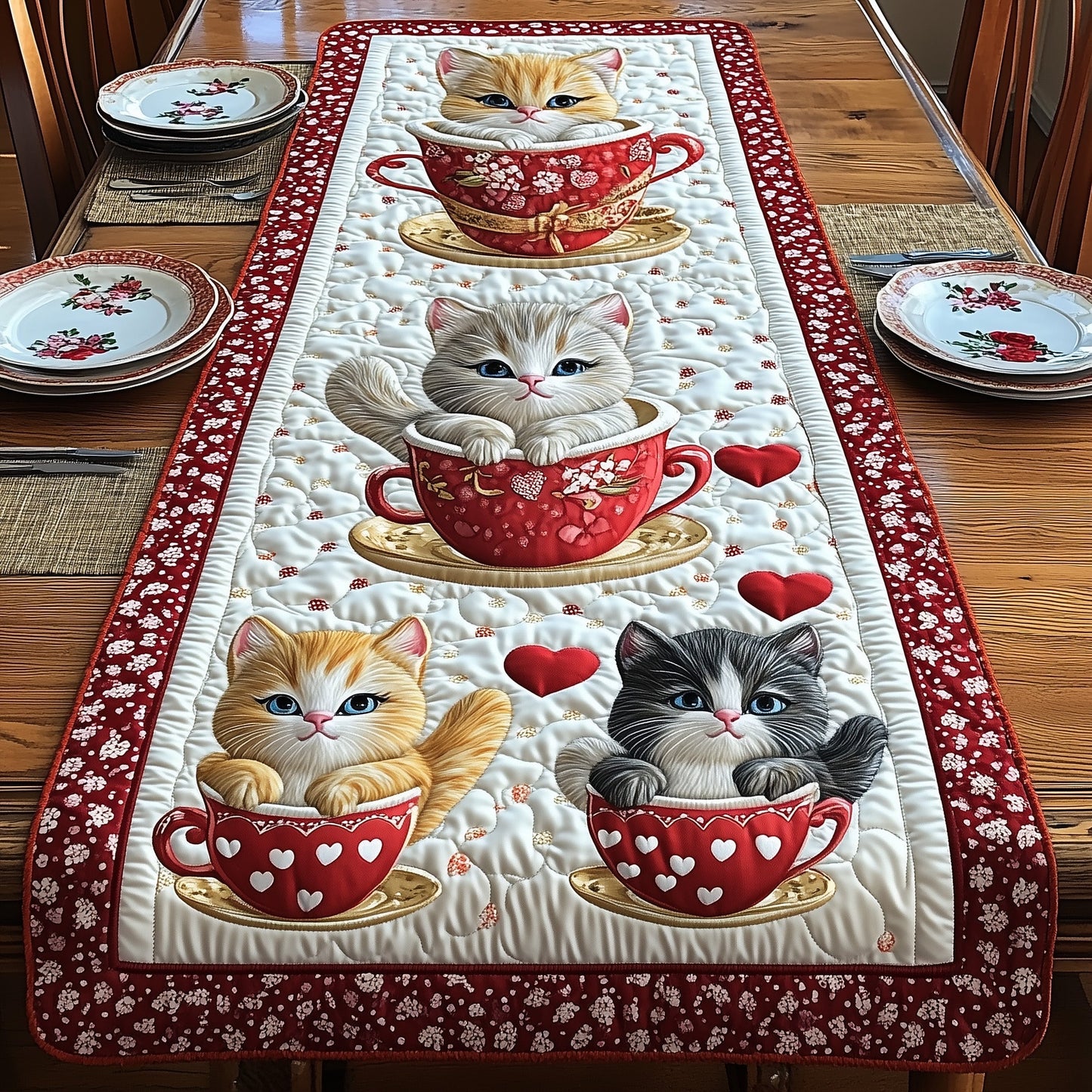 Mystic Meow Quilted Table Runner GFTOMA4999