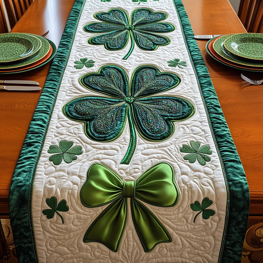 Irish Shamrock Quilted Table Runner GFTOMA5009