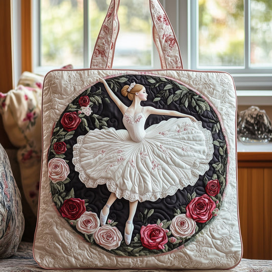 Ballet Bloom Quilted Tote Bag GFTOMA5054