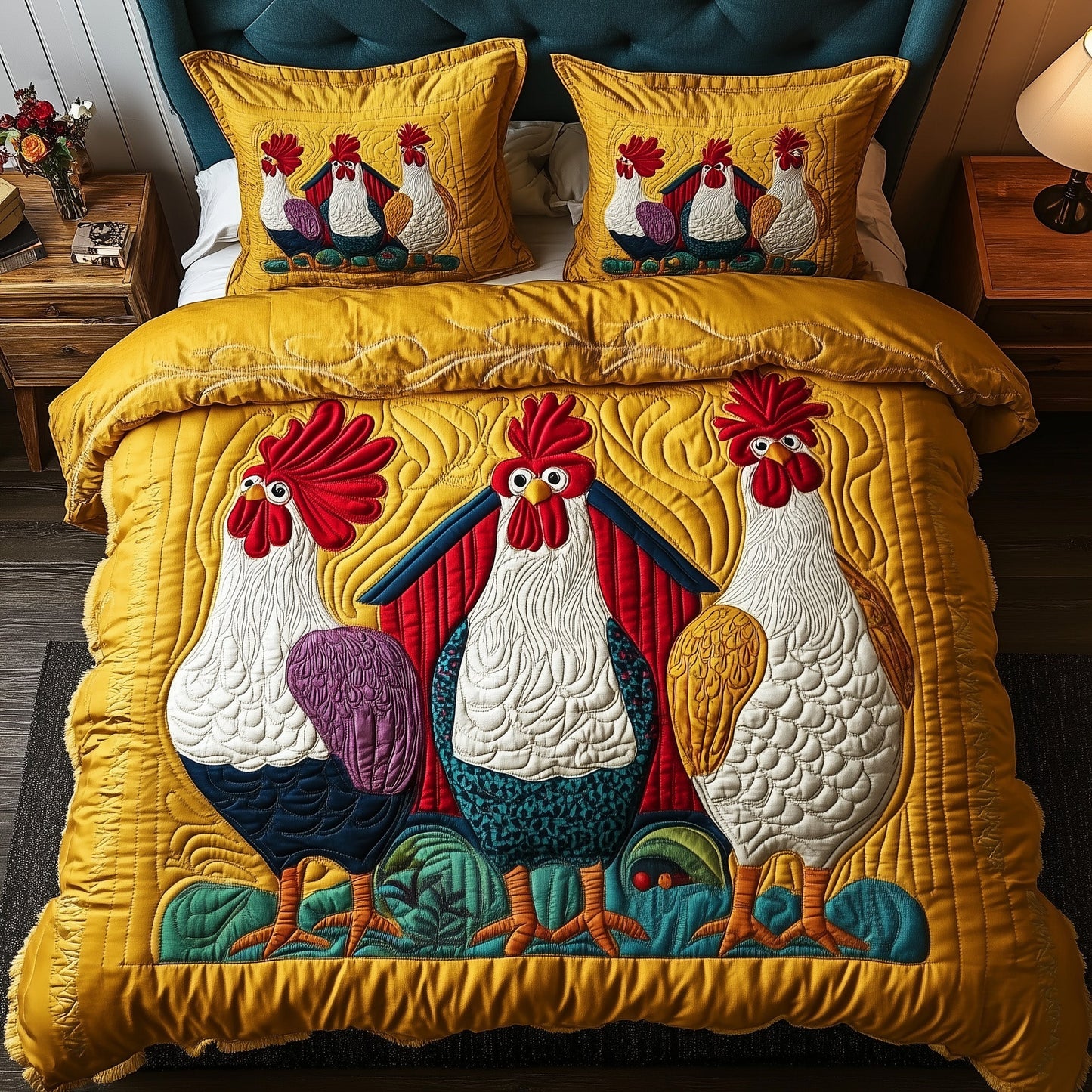Rooster Charm Duvet Cover Set GFTOMA5057